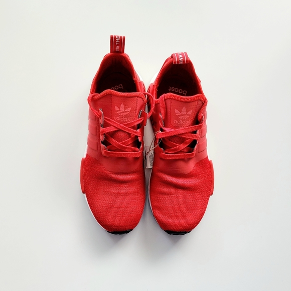 Adidas NMD R1 "Scarlet" Red/ White Men's 9 - Picture 3 of 6
